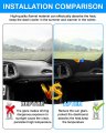 Autorder Custom Fit For Dashboard Cover Mat 2015-2023 Dodge Challenger Accessories Dash Flannel Sunshade Glare Uv Rays