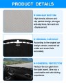Autorder Custom Fit For Dashboard Cover Mat 2015-2023 Dodge Challenger Accessories Dash Flannel Sunshade Glare Uv Rays