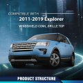 Windshield Wiper Cowl Grille Top For Ford Explorer 2011-2019 Panel Bb5z78022a68a Bb5z-78022a68-aa