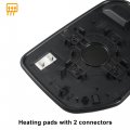 X Autohaux Car Rearview Left Driver Side Power Heated Mirror Glass Replacement W Backing Plate For Honda Civic 2016-2021 Envix