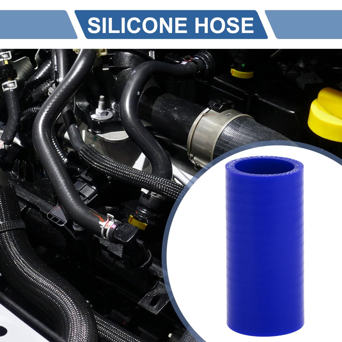 Straight Coupler Silicone Hose 28mm 1 Id 2 99 Length 0 Degree Universal Car Coolant 3-ply 4mm Thickness Air Intake Turbo
