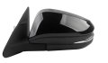 Dasbecan Left Driver Side Mirror Black For 2014-2019 Toyota Highlander Heated Manual Fold Power Glass W Turn Signal Replaces 