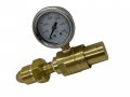 150 Psi Fixed Flow Nitrogen Tank Gas Regulator With Cylinder Contents Gauge Cga580 Connection For Hvac Plumbing And Automotive 