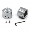 Httmt Mt248-001- New 29mm Axle Nut Cap Compatible With H-d Choppers Suzuk Kawasak Yamah Chrome