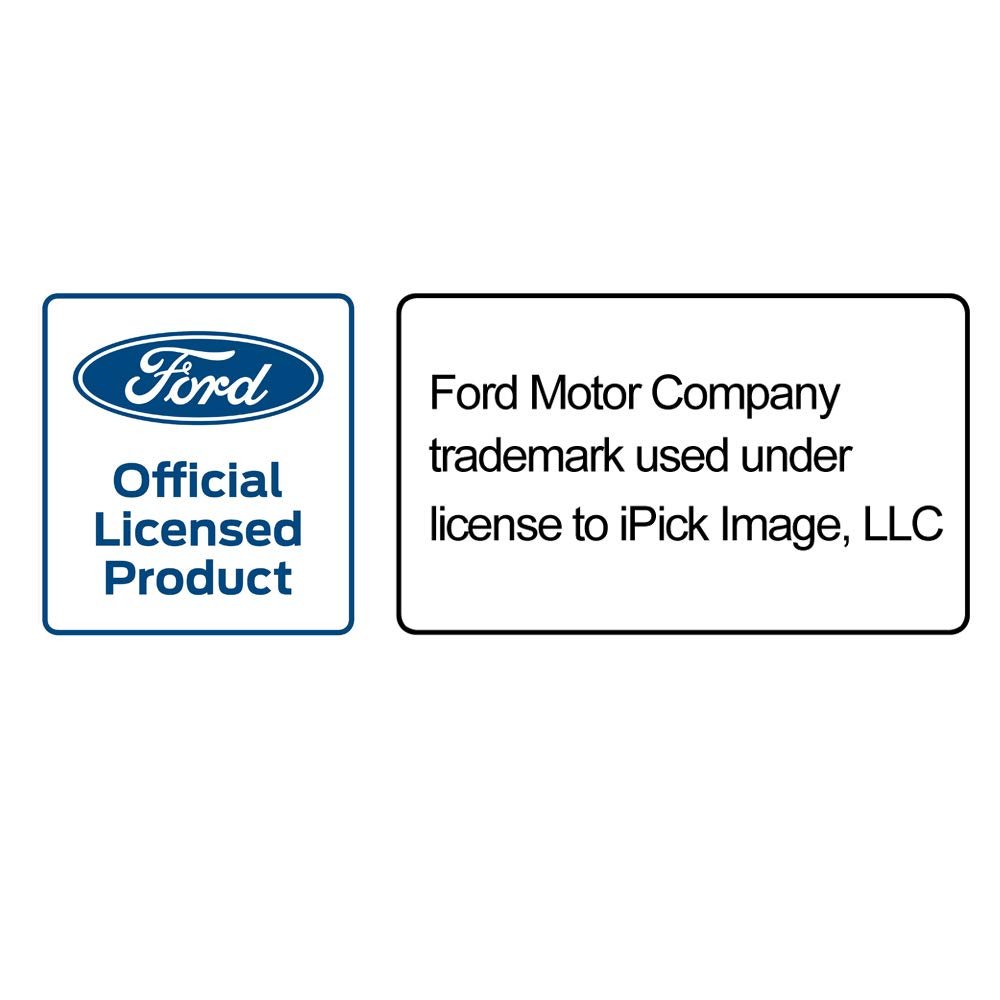 Ford Logo Rectangular Brown Leather Key Chain Official Licensed