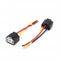 Uxcell 10pcs Black Ceramic H4 Light Extension Wiring Harness Socket Connector For Car