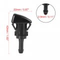 X Autohaux 2pcs 05303834ab Windshield Washer Sprayer Nozzle Single Hole Replacement For Jeep Patriot 2008-2016