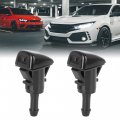 X Autohaux 2pcs 05303834ab Windshield Washer Sprayer Nozzle Single Hole Replacement For Jeep Patriot 2008-2016