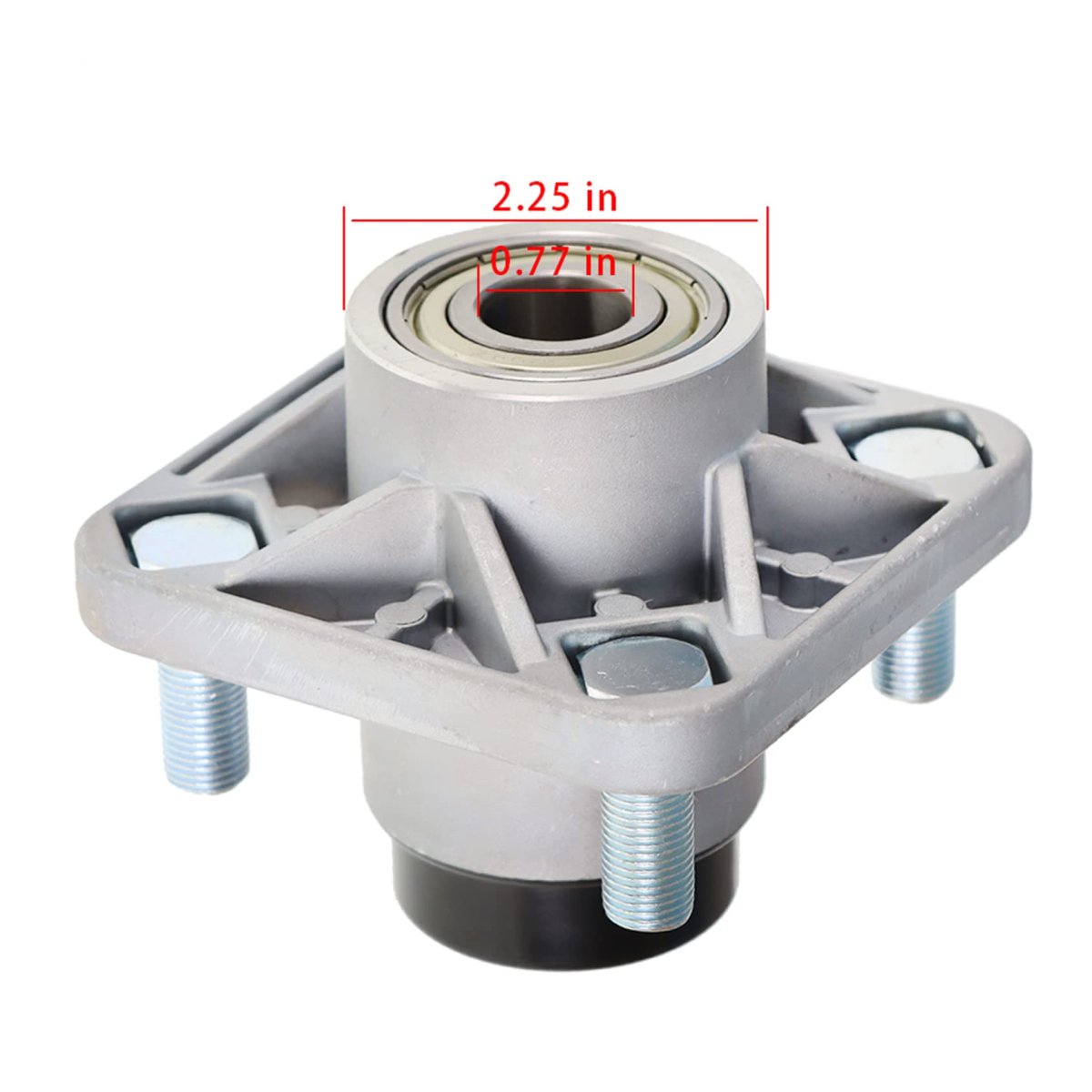 Front Wheel Hub Assembly With Bearings For Club Car 102357701 Set Of 2 Dust Caps