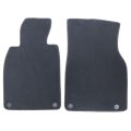 Floor Mats Carpet For Porsche Cayman And Boxster 2013 2025 Black Velour Plastic Interior Front Rear 2 Piece Set 