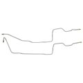 Inline Tube Replacement For 1998-02 Dodge Dakota 2 4wd Rear Drum Axle Brake Lines 2pc Stainless 