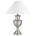 Ore International Brushed Metal Table Lamp Satin Nickel 6235sn 