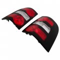 Kuafu Pair Tail Lights Halogen Compatible With 2006-2010 Ford Explorer Taillights Rear Brake Lamp Replacement For 6l2z13405ca