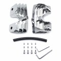 Httmt- Chrome Headbolt Bridge Spark Plug Cover Compatible With Softail Dyna Touring P N Mt454-004-cd
