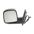 Chevy Express 1500 2500 3500 2003 2004 2005 2006 2007 Door Mirror Driver Side Power Heated Foldaway Textured Black With Turn 