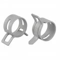 Uxcell 100 Pcs 15mm Spring Band Type Action Fuel Hose Pipe Low Pressure Air Clamp White