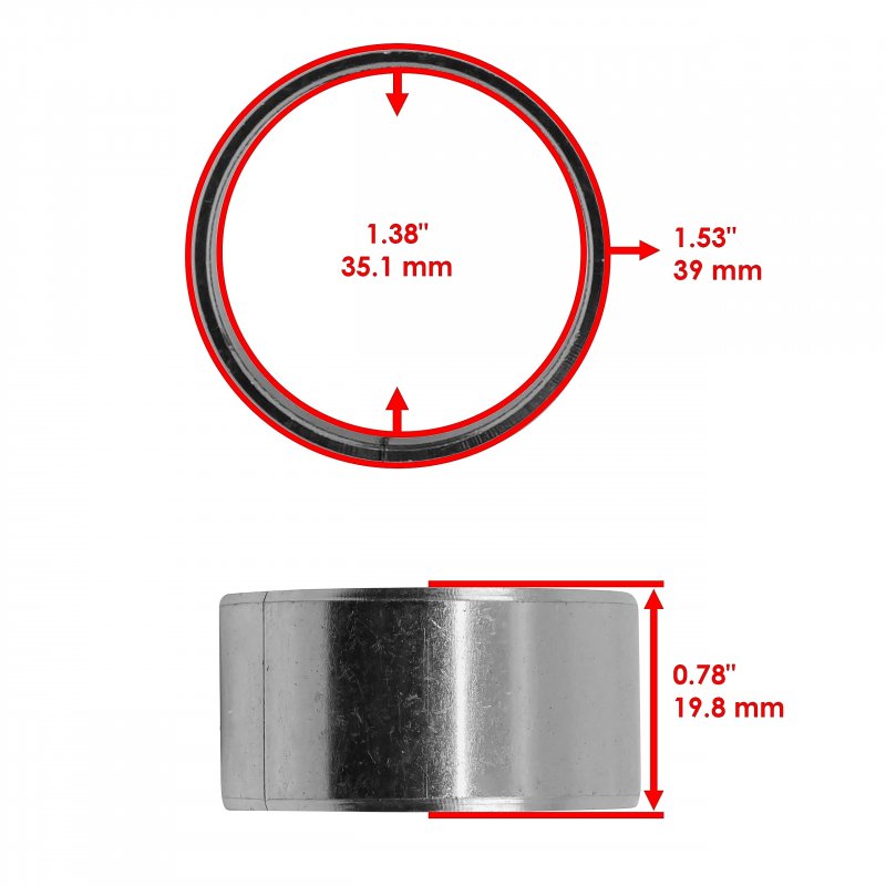 Drive Converter Clutch Bushing For Kawasaki Mule 610 Kaf400 A 4x4 2005 To 2016 Part Number 92139-0049 1 53 In Outer Diameter