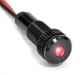 Plug-n-play Instrument Cluster Led Indicator Light Dash Bulbs Aluminum Pilot Lights Colored Acrylic Lens Flush Panel Mount 5 16 