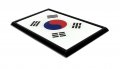 Korea Flag Black Metal Car Emblem