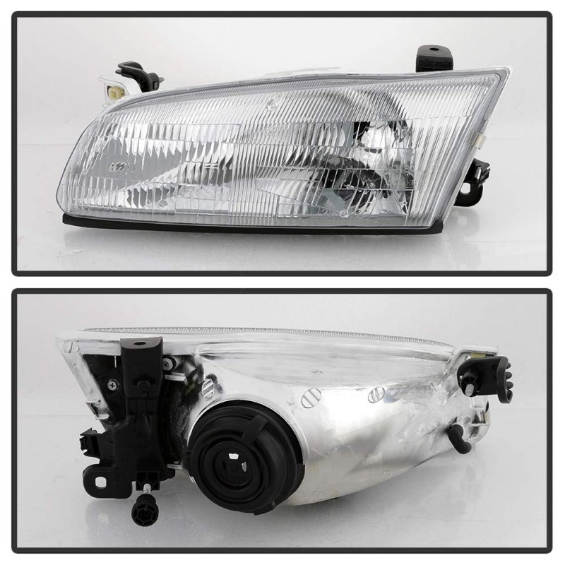 Chrome Housing Oe-style Headlight Headlamp Assembly For 1997-1999 Toyota Camry Driver Passenger Side