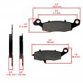 Kawasaki Vulcan 2000 Vn2000 2004-2009 Rear Brake Pads 43082-0052 Mod-ztf1-17401