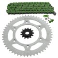 Fits Honda Cr500 R Green Non O Ring Chain And Sprocket 13 51 120l