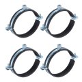 4 Pcs Split Ring Pipe Hanger 110mm 33inch Adjustable Bracket Clamp Wall Ceiling Mount Strap Support For Plumbing Drainage Tube 