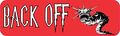 10in X 3in Back Off Dragon Magnetic Sign Vehicle Magnet By Stickertalk 