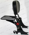 Smt-detachable Backrest Sissy Bar W Luggage Rack Compatible With Hd Sportster 94-03 Adjustable B0777bh9pg