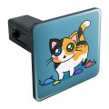 Graphics More Calico Kitten With Cat Toys Tow Trailer Hitch Cover Plug Insert 