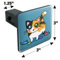 Calico Kitten With Cat Toys Tow Trailer Hitch Cover Plug Insert For 1 25 In Receivers Black Abs Plastic Modern Style Accessory