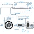 Baomain Air Cylinder Pneumatic Mal20x300 20mm 12a A Bore 300mm Stroke Dual Acting Piston