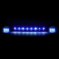 Auto Dynasty For Silverado Sierra Gmt800 Led Cab Roof Top Center Running Light Pair Side Lamps Black Blue 
