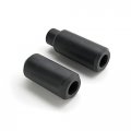 Krator No Cut Black Frame Sliders Compatible With Kawasaki Zx-6r Zx-6rr 636 2005-2006 Bobbins Crash Protectors Motorcycle