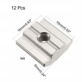 Uxcell Slide In T-nut M4 Threaded For 3030 Series Aluminum Extrusions Profile Pack Of 12