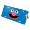 Graphics More Sesame Street Grover Face Novelty Metal Vanity Tag License Plate