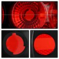 Black 1988-1991 Honda Crx Hatchback Tail Lights Trunk Lamp 3pcs Taillights Taillamp Driver Passenger Side 