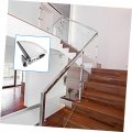 Hemoton 6 Pcs Glass Fish Mouth Clip Adjustable Stand Mirrors Clamps Shelving Shelf Holder Stainless Mirrors Bracket Support
