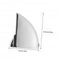 Hemoton 6 Pcs Glass Fish Mouth Clip Adjustable Stand Mirrors Clamps Shelving Shelf Holder Stainless Mirrors Bracket Support