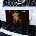Graphics More Dark Angel Woman With Gold Halo Novelty Metal Vanity Tag License Plate 