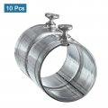 Uxcell Emt Coupling 27mm 1 16 Inch Set Screw Conduit Fittings 53mm Length Electrical Pipe Connector 0 7mm Wall Thick 10 Pack