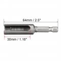 Uxcell 8mm Nut Driver 1 4 Quick-change Hex Shank Slotted Drill Bit Socket Wrench Tool 2 5 Inch Length