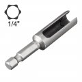 Uxcell 8mm Nut Driver 1 4 Quick-change Hex Shank Slotted Drill Bit Socket Wrench Tool 2 5 Inch Length