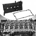 X Autohaux Engine Valve Cover Camshaft Rocker With Gasket 22410-26610 22410-26611 For Hyundai Accent 2001-2004 1 6l