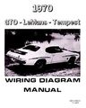 1970 Pontiac Gto Le Mans Tempest Electrical Wiring Diagrams Schematics Manual 