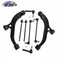Tom 8pc Lower Control Arm Suspension Kit For 2001-2007 Chrysler Town Country Voyager Dodge Caravan Grand