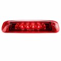 Tresound For 1997-2001 Jeep Cherokee Led 3rd Third Brake Light Center High Mount Lamp Red Lens
