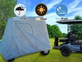 Carscover Hd Waterproof Golf Cart Cover 2 Passenger 5 Layer Storage Covers For Yamaha Club Car Ez Go Fit Up To 108 Inch Long