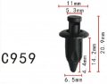 Autobahn88 Trim Panel Clip Compatible With Toyota Oem 90467-07108-c0 Pack Of 20