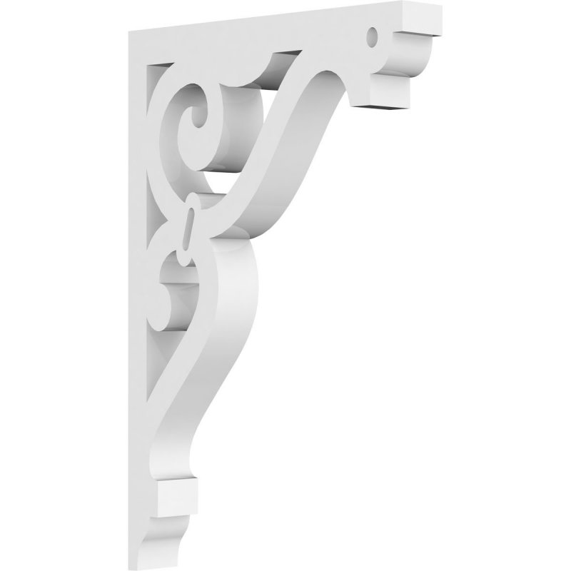 Finley Architectural Grade Pvc Brackets Bktp01x04x06fi 5 8 In W X 4 D 6 H Unfinished White Decorative Corbels For Interior And